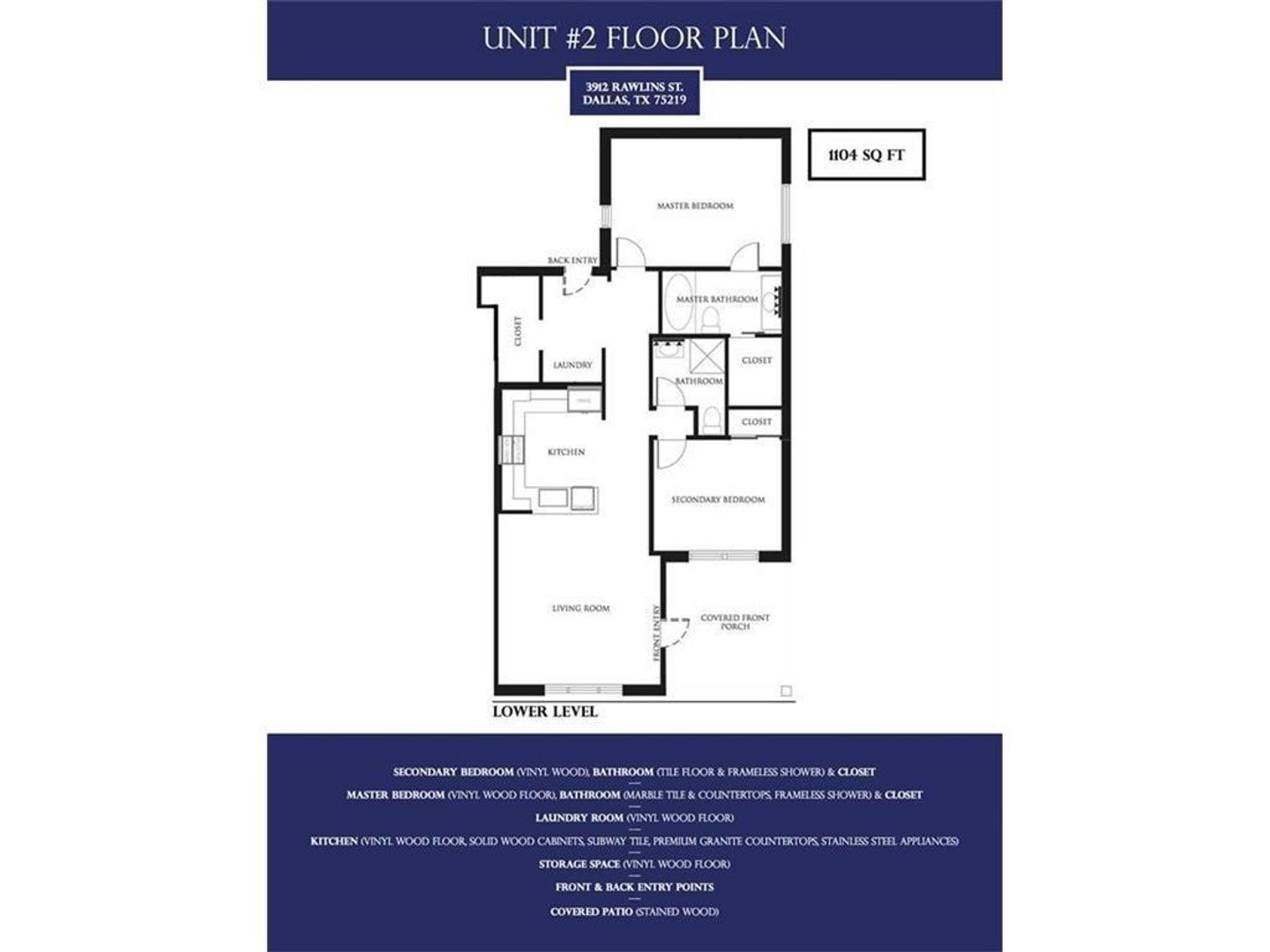 Charming 2-Bed / 2-Bath in Oak Lawn – Stylish Upgrades & Prime Location! property image